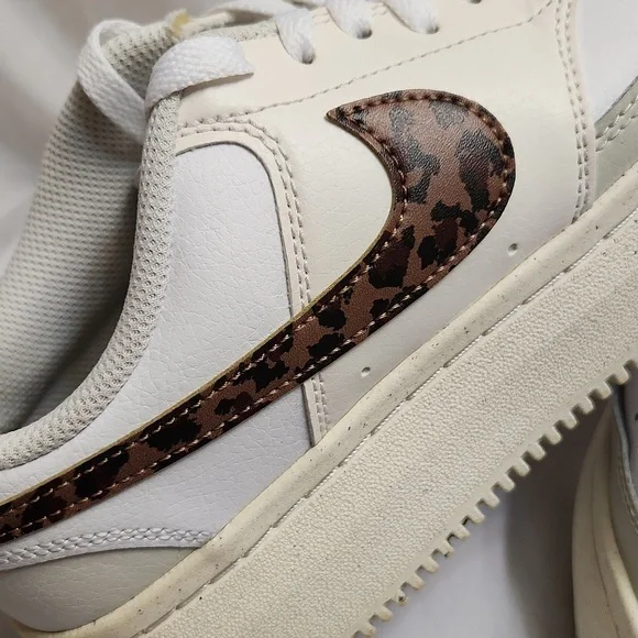 Nike Court Vision Alta Leopard Print Low Lace-up Sneakers (Size 9) - Picture 11 of 13